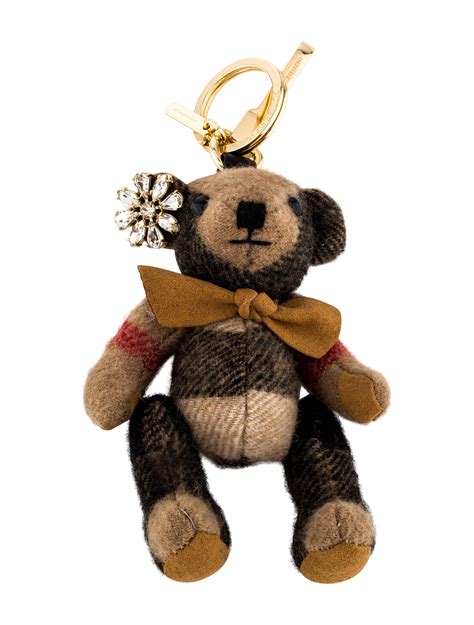 burberry bear key chain fluffy|burberry coin purse keychain.